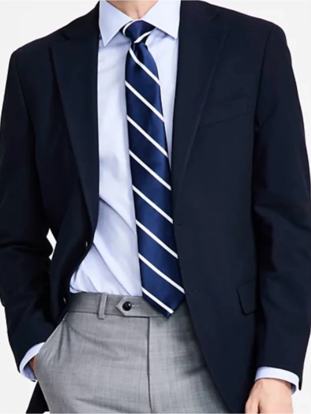Michael Kors Men's Pinwale Navy Sport Coat